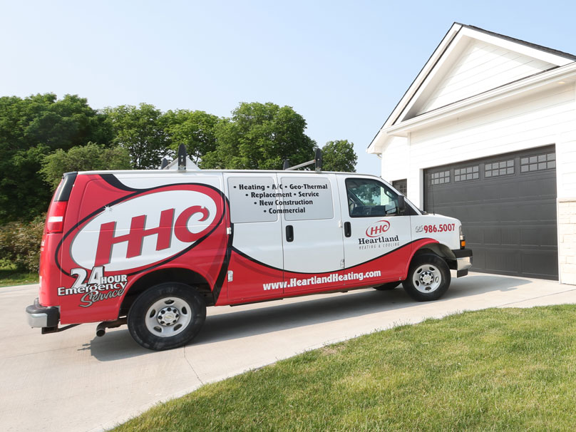 Heartland Van at job site